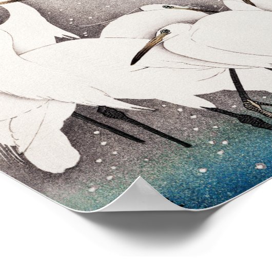 Gruppe der Egrets Poster (Ecke)