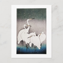 Gruppe der Egrets - Traditionelles Japanisch Postkarte