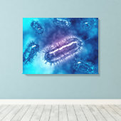 Gruppe der Escherichia coli Bacteria cells 1 Leinwanddruck (Insitu (Holzboden))