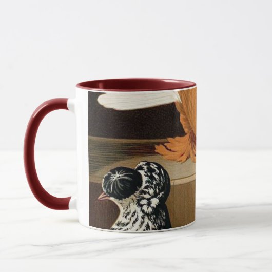 Gruppe der Extravaganten Tauben Kaffee Tasse (Links)