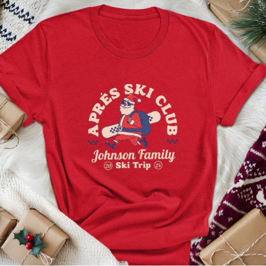 Gruppe der Familienfreunde Skitouren Snowboard T-Shirt