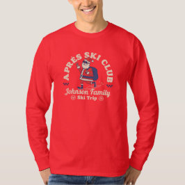 Gruppe der Familienfreunde Skitouren Snowboard T-Shirt