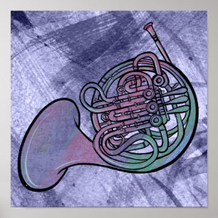 Gruppe der französischen Horn-Malereien Poster
