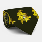 Gruppe der gelben Lilien Krawatte (Gerollt)