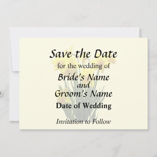 Gruppe der gelben Nadelöle Save The Date (Vorderseite)