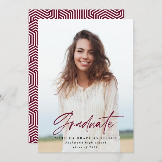 Gruppe der geometrischen Fotos Ankündigung (Vorne/Hinten)