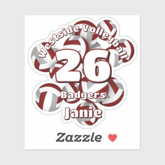 Gruppe der grauen Volleyballs Aufkleber (Blatt)