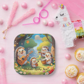 "Gruppe der Igel" Pappteller (Party)