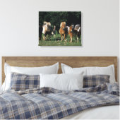Gruppe der Miniaturfohlen Leinwanddruck (Insitu (Schlafzimmer))