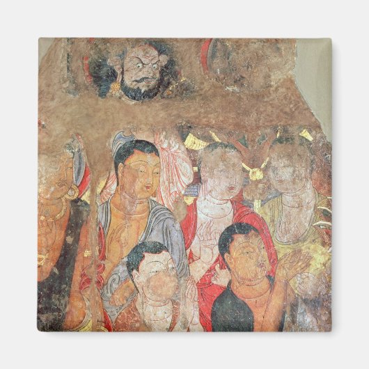 Gruppe der Mönche und Buddha Magnet (Vorne)