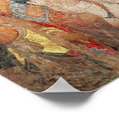 Gruppe der Mönche und Buddha Poster (Ecke)