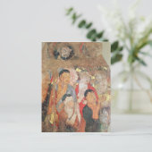 Gruppe der Mönche und Buddha Postkarte (Stehend Vorderseite)