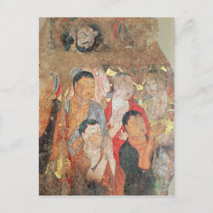 Gruppe der Mönche und Buddha Postkarte