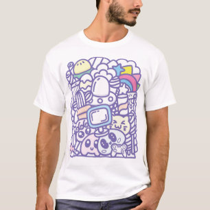 Gruppe der niedlichen Monster T-Shirt
