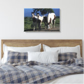 Gruppe der Paint Horses Leinwanddruck (Insitu (Schlafzimmer))