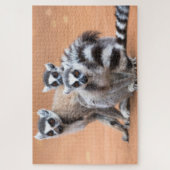 Gruppe der Ringschwanzlemoren Puzzle (Vertikal)