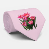 Gruppe der rosa Tulipen Krawatte (Gerollt)