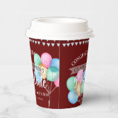 Gruppe der Roten Glückwünsche 2023 Abschluss Pappbecher (Rechts)