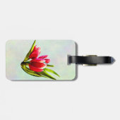 Gruppe der Roten Tulipen Gepäckanhänger (Rückseite horizontal)