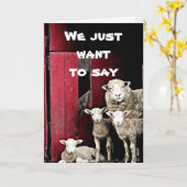 "GRUPPE DER SCHAFE" WÜNSCHT IHNEN "GLÜCKLICHER GEB KARTE (Gelbe Blume)