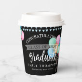 Gruppe der Schwarzen Glückwünsche 2023 Abschluss Pappbecher (Rückseite)