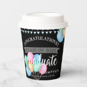 Gruppe der Schwarzen Glückwünsche 2023 Abschluss Pappbecher (Vorderseite)