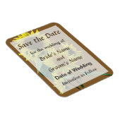 Gruppe der Sonnenblumen Save the Date Magnet (Rechte Seite)