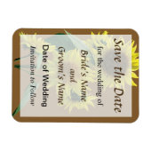 Gruppe der Sonnenblumen Save the Date Magnet (Horizontal)