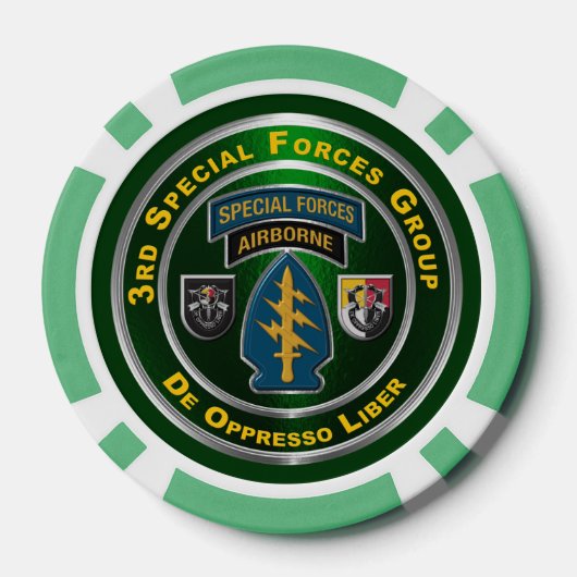 Gruppe der Spezialeinheiten Pokerchips (Rückseite)