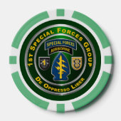 Gruppe der Spezialeinheiten Pokerchips (Vorderseite)