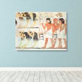 Gruppe der Trauernden im Beerdigungsprozess Leinwanddruck (Insitu (Holzboden))