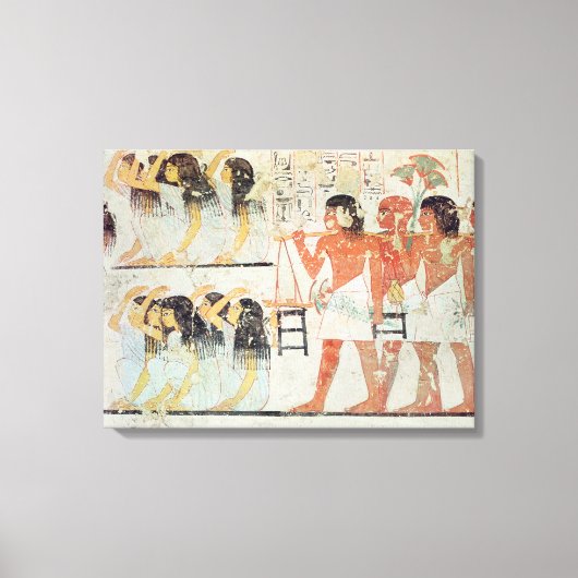 Gruppe der Trauernden im Beerdigungsprozess Leinwanddruck (Vorderseite)