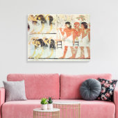 Gruppe der Trauernden im Beerdigungsprozess Leinwanddruck (Insitu (Wohnzimmer))