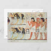 Gruppe der Trauernden im Beerdigungsprozess Postkarte (Vorne/Hinten)