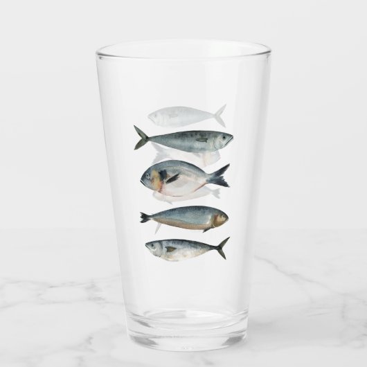 Gruppe der vier Fische Glas (Rückseite)