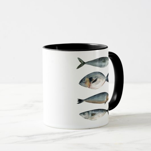 Gruppe der vier Fische Tasse (VorderseiteRechts)