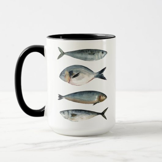 Gruppe der vier Fische Tasse (Links)