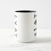 Gruppe der vier Fische Tasse (Zentrum)