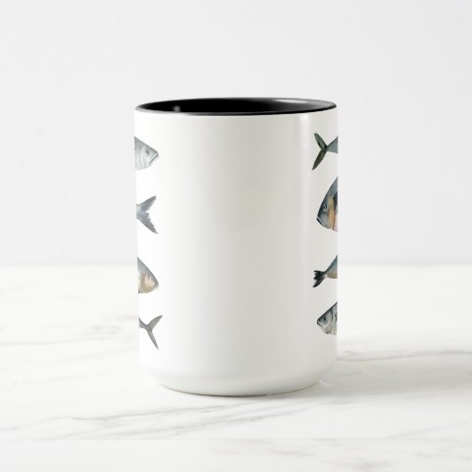 Gruppe der vier Fische Tasse (Zentrum)