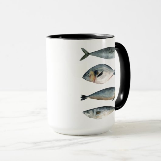 Gruppe der vier Fische Tasse (VorderseiteRechts)