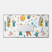 Gruppe der Waldtiere Schreibtischunterlage (Tastatur & Maus)