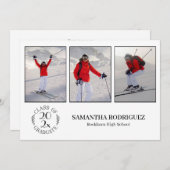 Gruppe der weißen Absolventen des 3. Fotos Einladung (Vorne/Hinten)