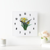 Gruppe der Weißwaren Quadratische Wanduhr (Zuhause)