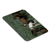 Gruppe der wild lebenden Mustang Pferde Magnet (Rechte Seite)