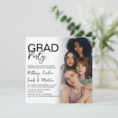 Gruppe "Doppelseitiges Foto" Einladung (Stehend Vorderseite)