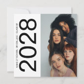 Gruppe "Doppelseitiges Foto" Einladung (Rückseite)