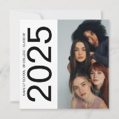 Gruppe "Doppelseitiges Foto" Einladung (Rückseite)