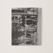 Gruppe Edwardian Radfahrer, frühe 1900s (b/w pH Puzzle (Vertikal)