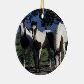 Gruppe Farben-Pferde Keramikornament (Rechts)