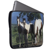 Gruppe Farben-Pferde Laptopschutzhülle (Vorne Rechts)